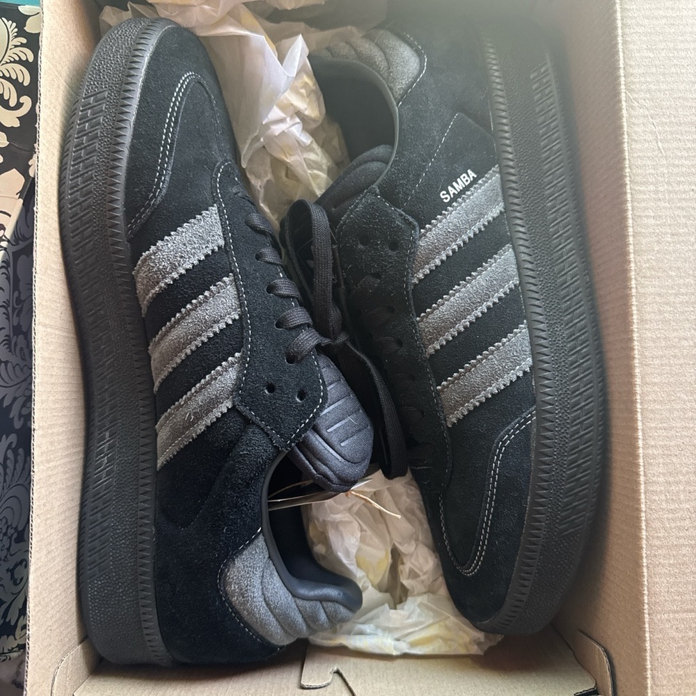 adidas Samba Black and Gray Sneakers XLG